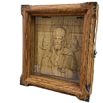 Декоративное изделие Святой Николай Чудотворец с рамкой и стеклом