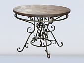 Стол кованный круглый