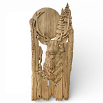 Панно "Олень" (дуб)