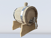 Бочка дубовая 3 л на подставке с краником