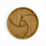 Менажница круглая 001 4х секционная д. 30 см.