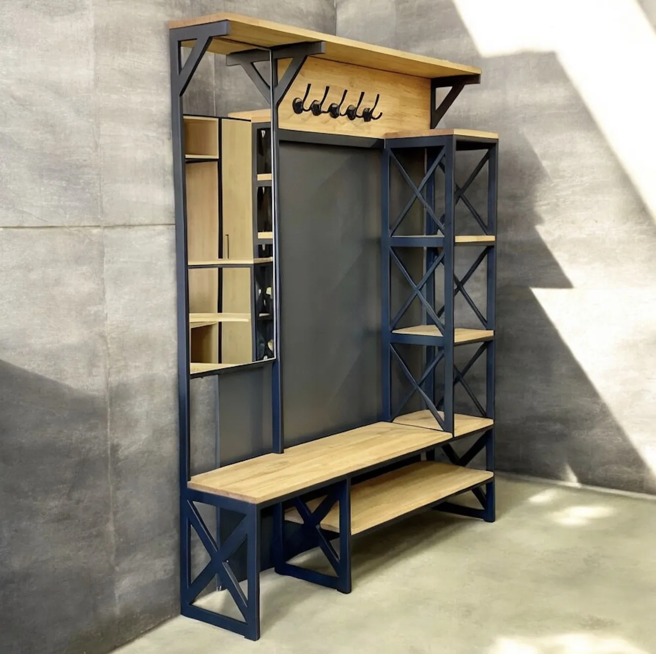 картинка Скамья вешалка в прихожую