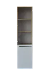 Пенал со стеклянной дверью раз. 450*400*1850 мм