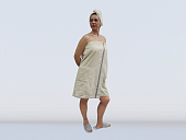 Комплект женский (килт женский, чалма) в сувенирной коробке