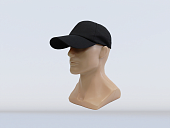 Бейсболка черного цвета 596-7-17