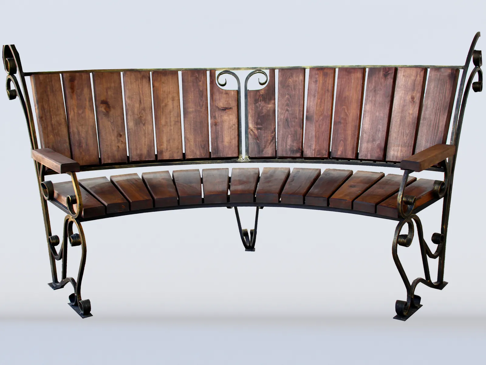 картинка Скамейка кованная полукруглая "Фортуна" картинка Скамейка кованная полукруглая "Фортуна"